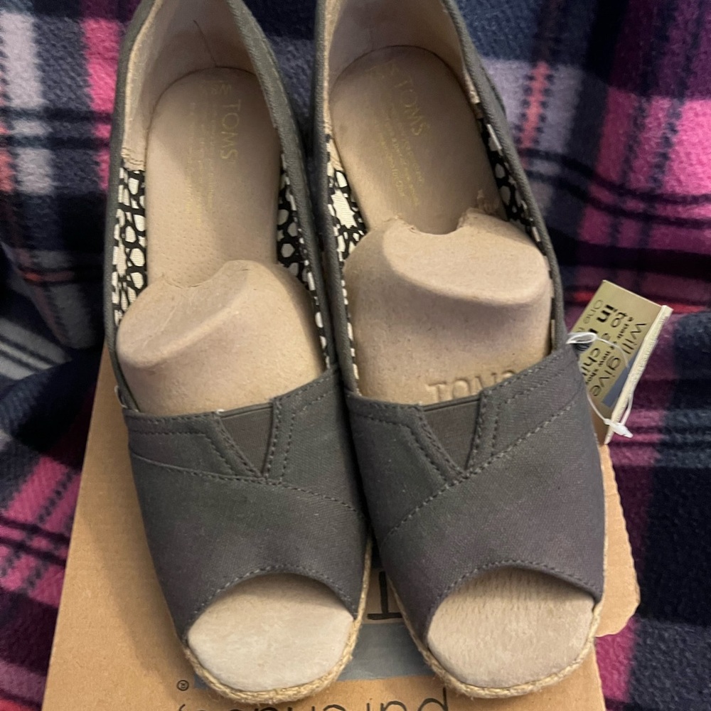 TOMS Ash Canvas Wedges Heal 3/14”